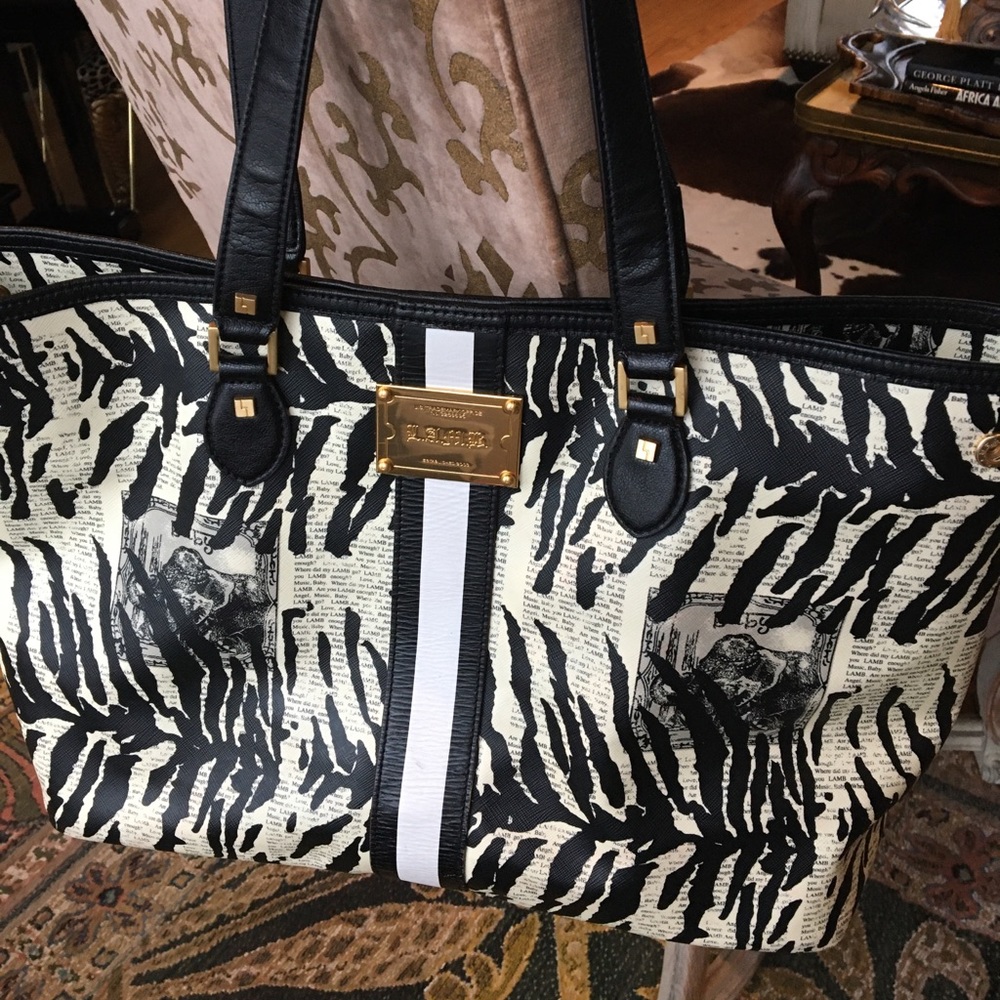 L.A.M.B. Mandalay Newsprint tote